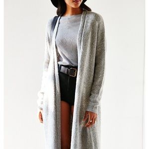 Urban Outfitters Gray Maxi Sweater with Pockets